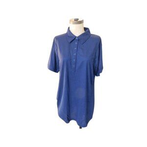 Ogio Size XL Navy Blue Collared Short Sleeve Golf Shirt Top NEW Ladies